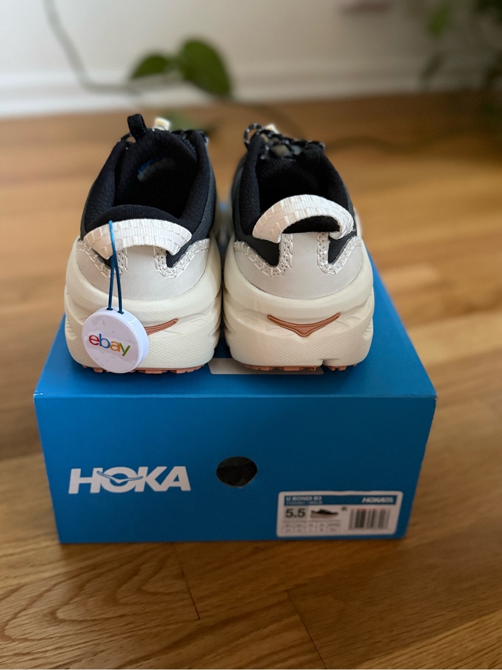 HOKA Bondi B3LS Black Alabaster Sneaker - Picture 5 of 11